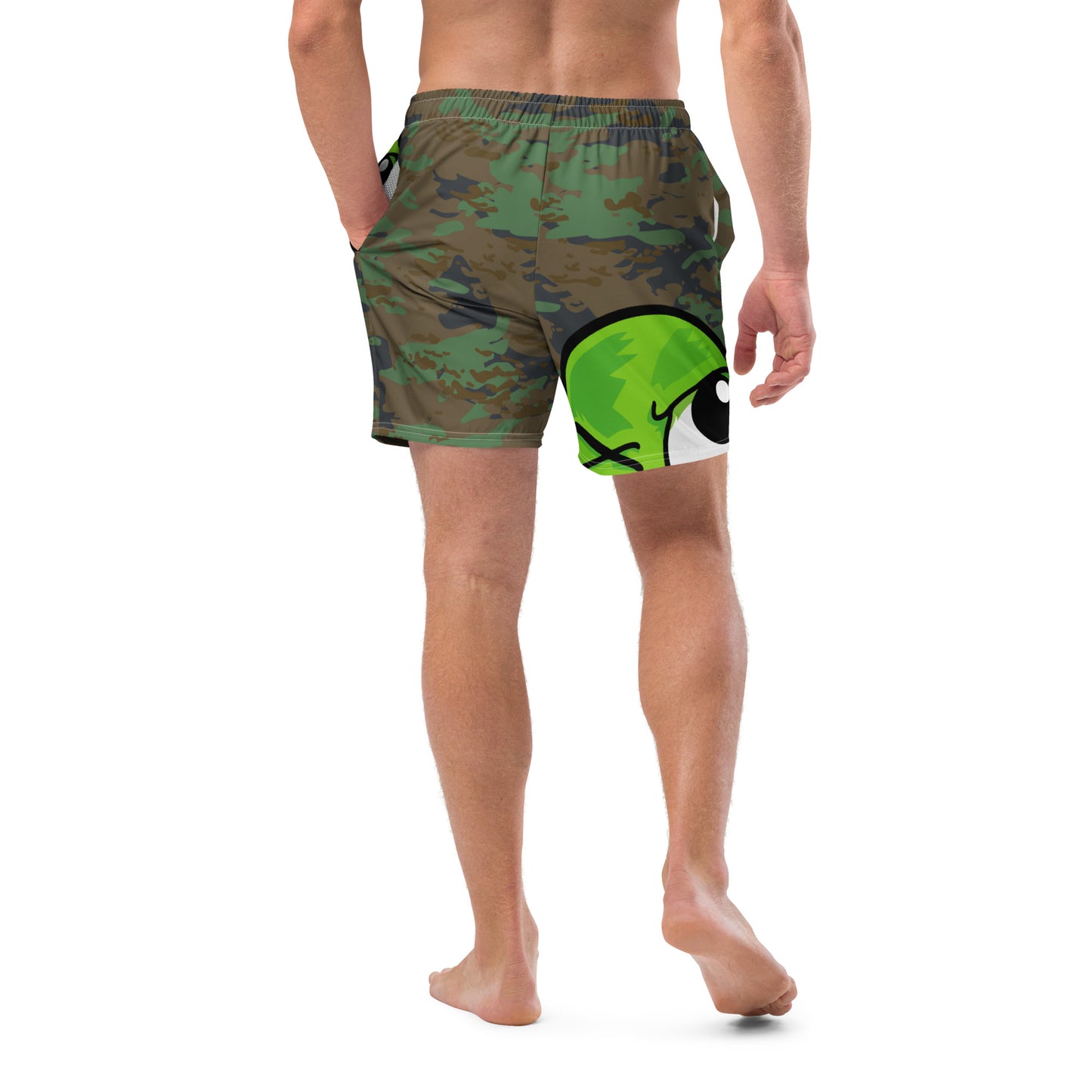 All-Over Print Recycled Swim Trunks