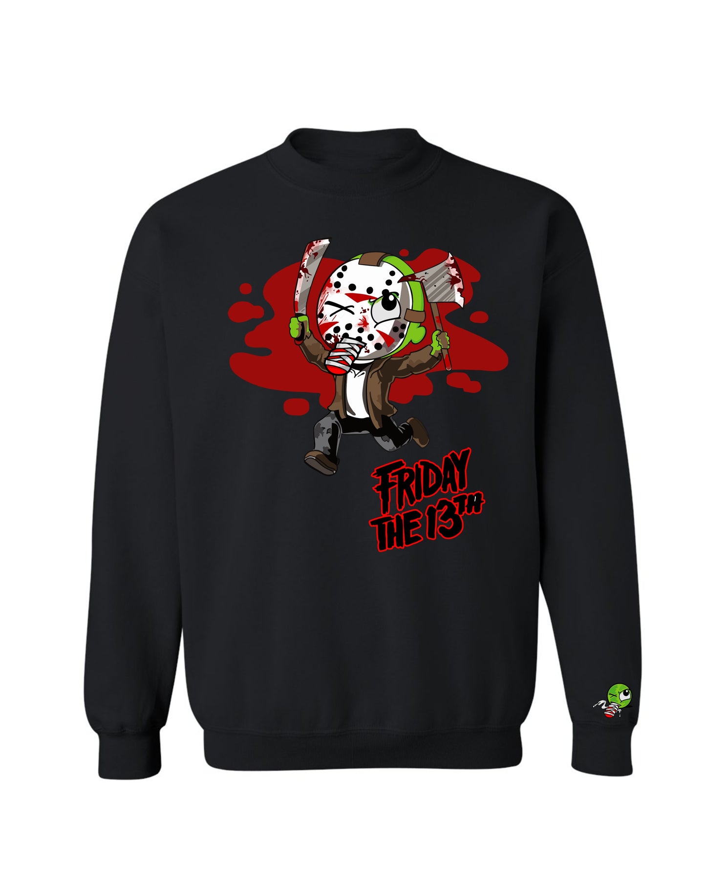 Friday Da13th Laced Crew Neck Sweater