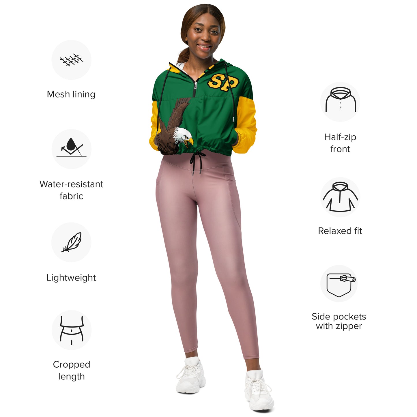 Women’s cropped windbreaker