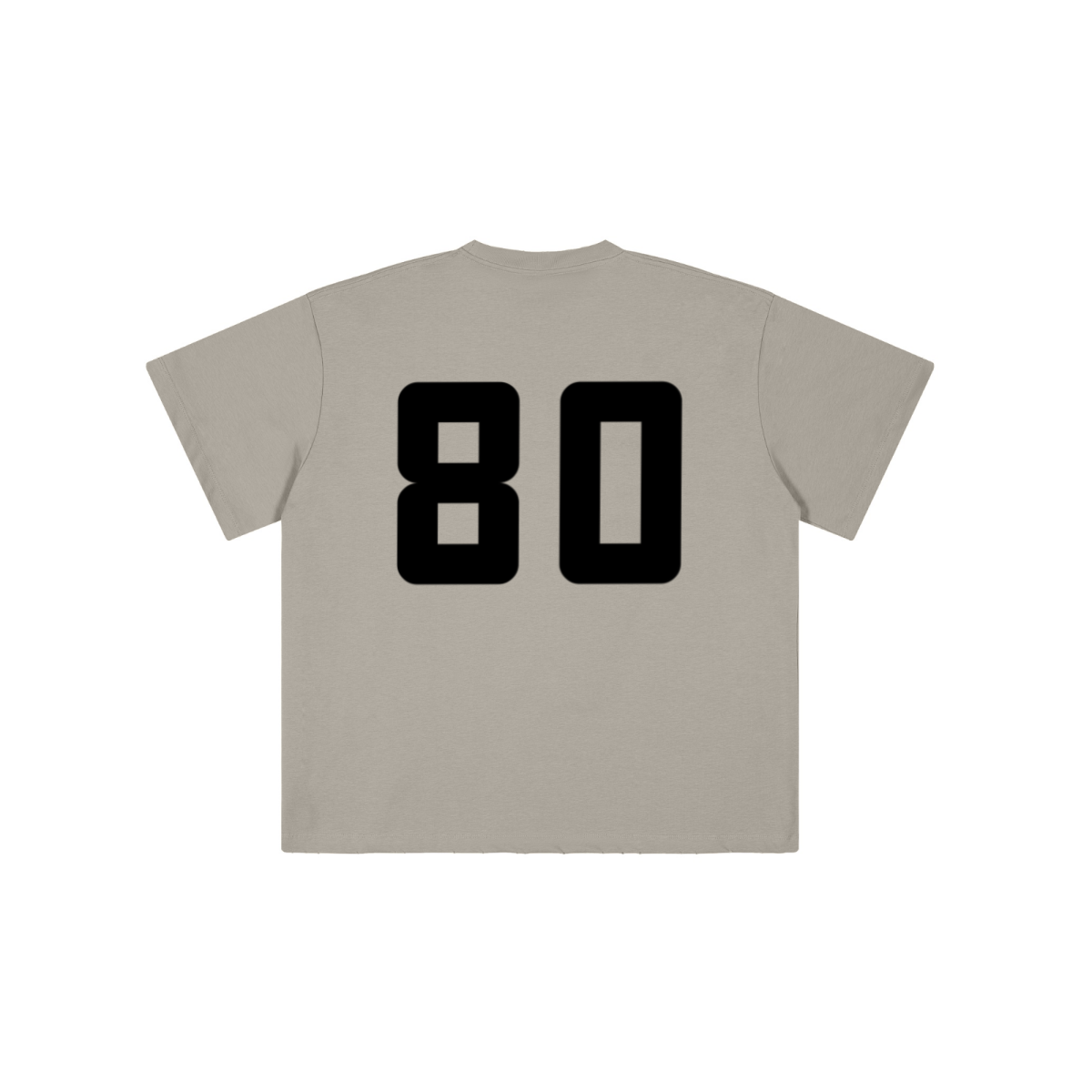 230GSM Unisex Raw-Hem Cooling Sports T-shirt Grey Brown