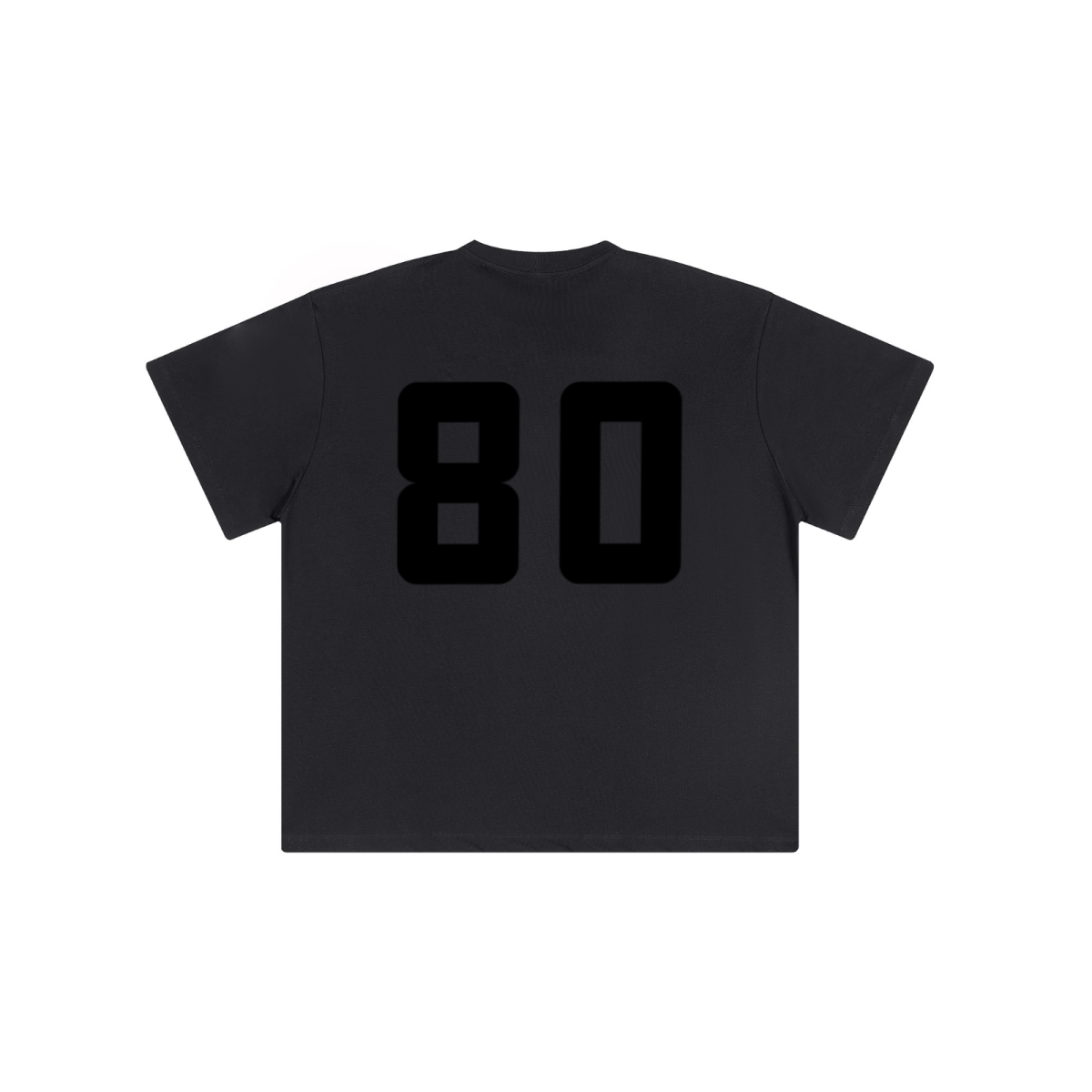 230GSM Unisex Raw-Hem Cooling Sports T-shirt Metallic Black