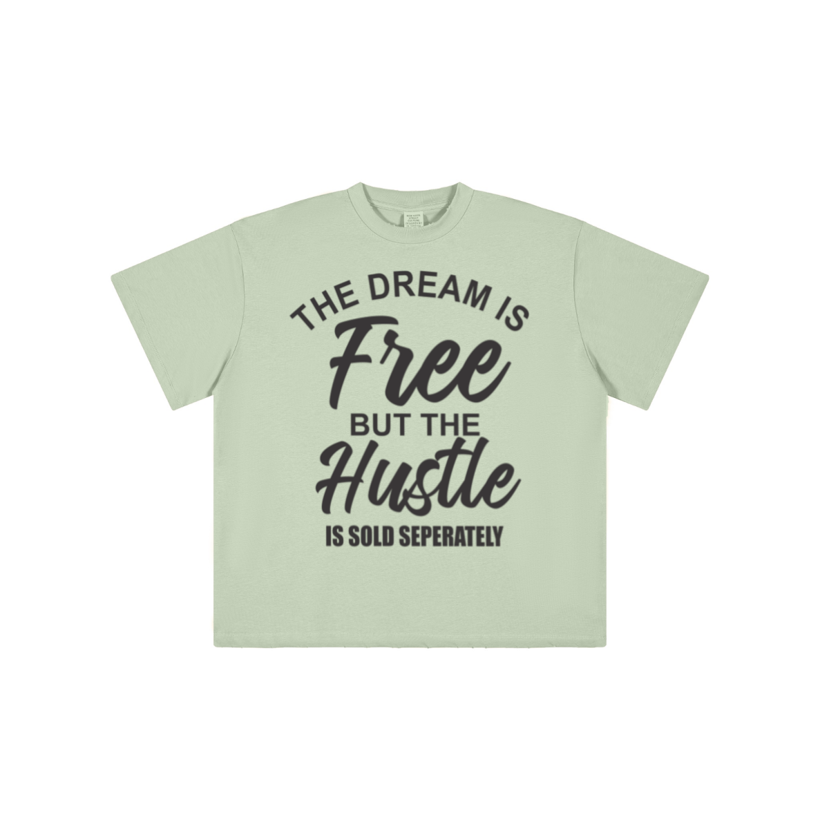 230GSM Unisex Raw-Hem Cooling Sports T-shirt Halo Green