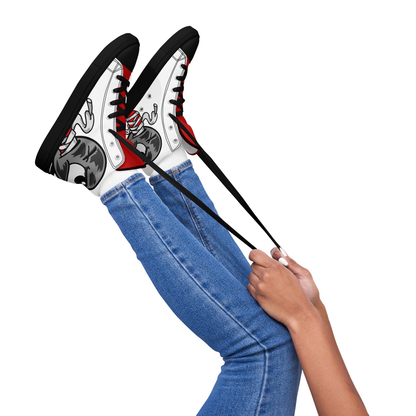 Women’s high top canvas shoes